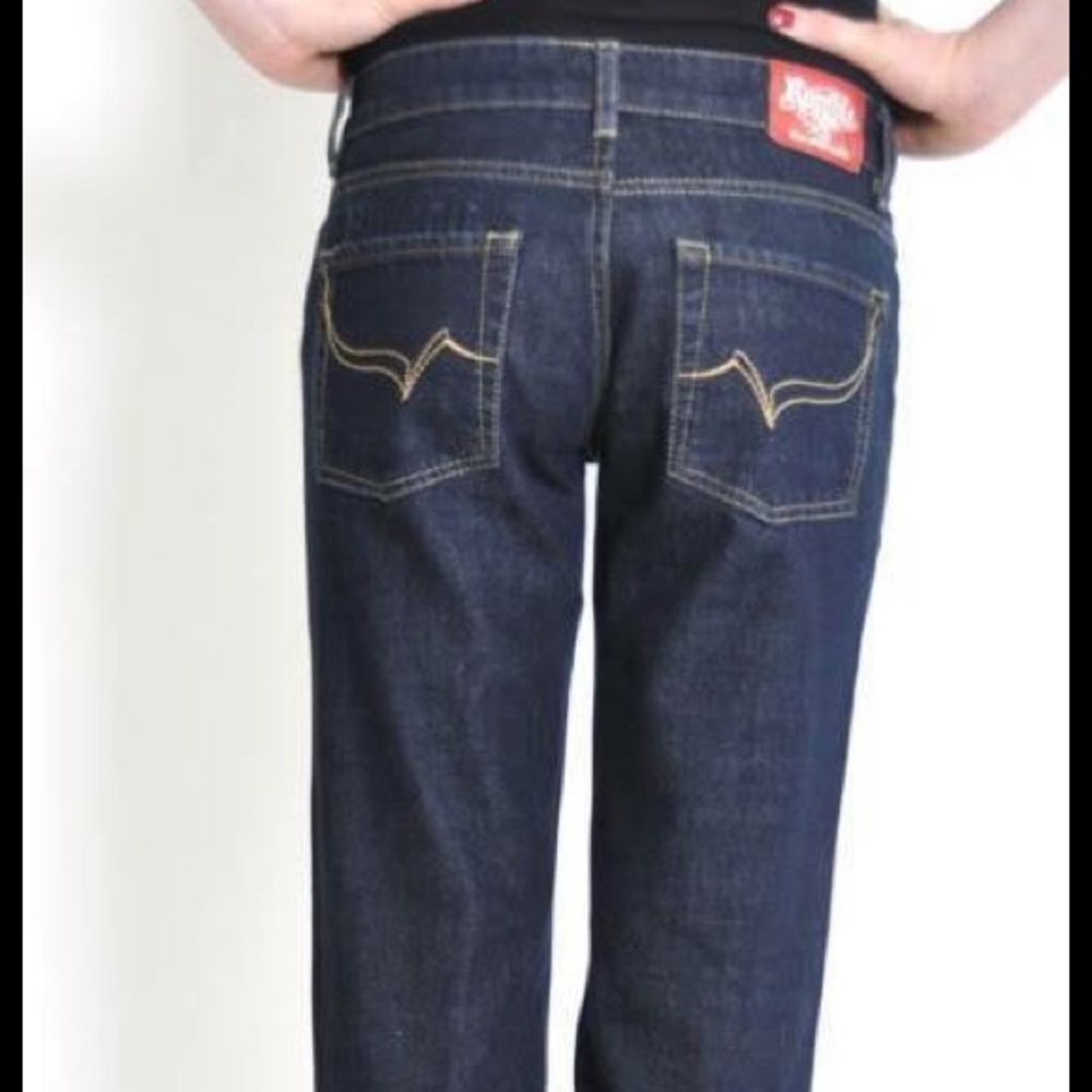 Rumble59 Rockabilly Pinup Straight Leg Denim Jeans